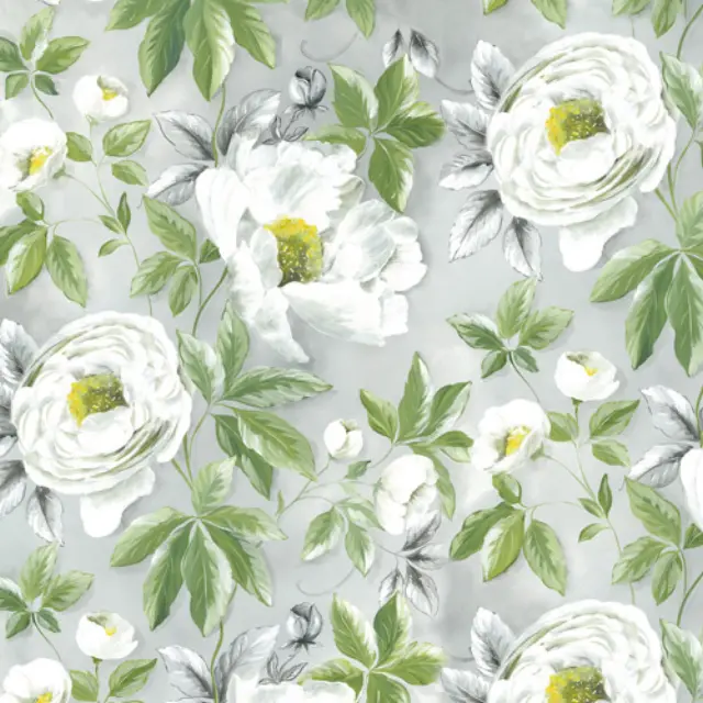 Φύλλo Polyester Felt - White Flower - 30x30cm - 1mm - 1τεμ