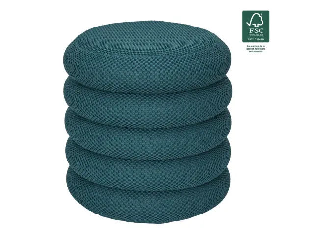 Σκαμπό Atom Home Deco Factory με αποθηκευτικό χώρο και διαστάσεις 37x42cm - Blue HD0424 2
