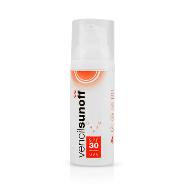 Vencil Sunoff CC Cream SPF30 Αντηλιακή Κρέμα Κατά των Χρωματικών Ατελειών, 50ml