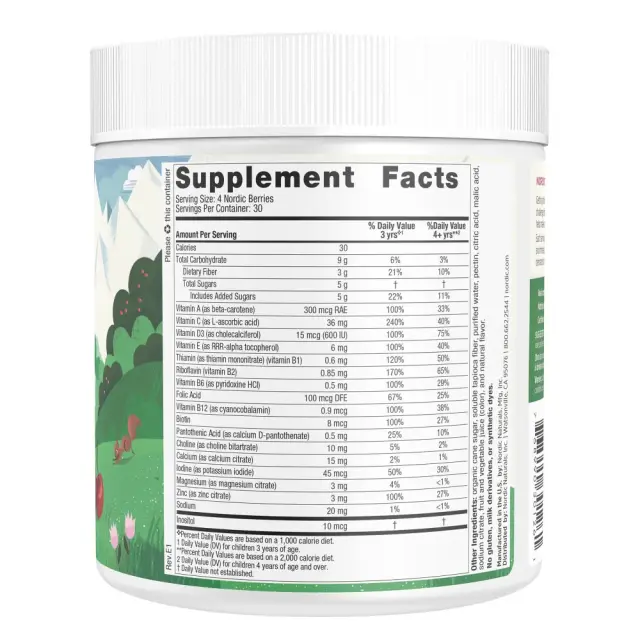 Nordic Naturals Nordic Berries Multivitamin Gummies Orange-Lemon, 120 gummies 2