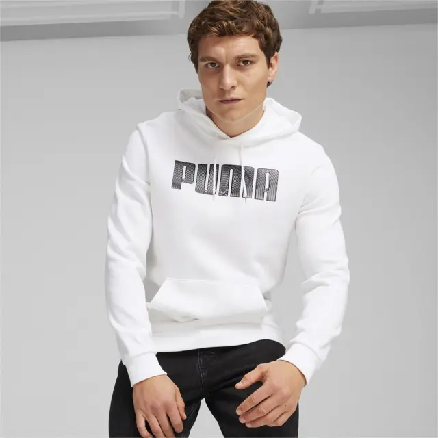 Puma Mass Style Hoodie Fleece (680193-02) - Λευκό - XL