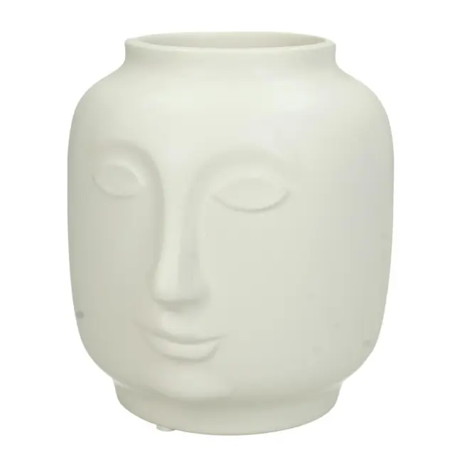 Βάζο Λευκό Κεραμικό 14.6x13x14.8cm