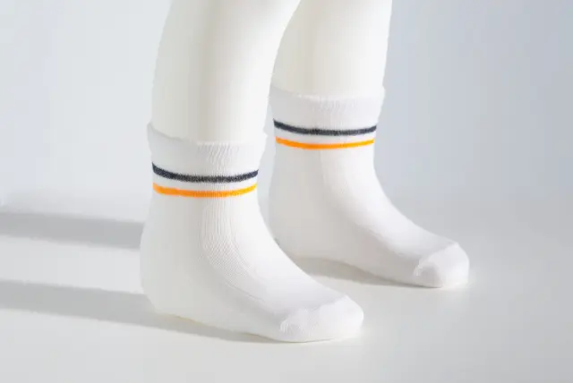 Socks Baby με Ρίγες Λευκό