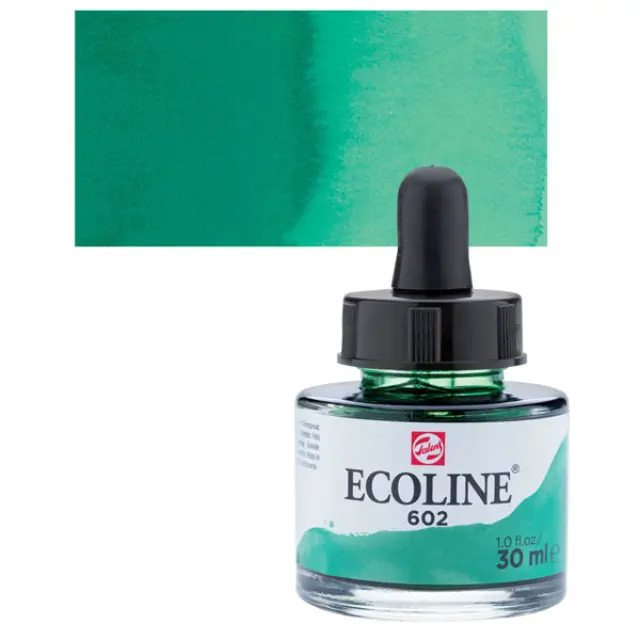 Μελάνι Talens Ecoline - 602 Deep Green - 30ml