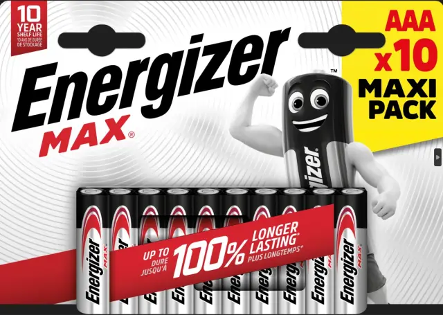 Energizer Max Alkaline AAA (10 τμχ) 01.001.0138