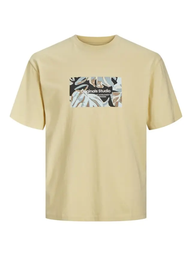 JORSEQUOIA TEE SS CREW NECK LN italian straw
