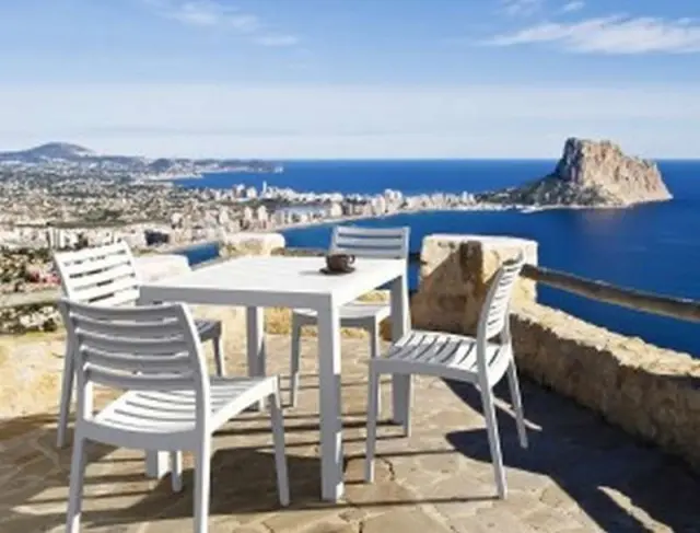 Τραπέζι ARES Λευκό PP 80x80x75cm 3