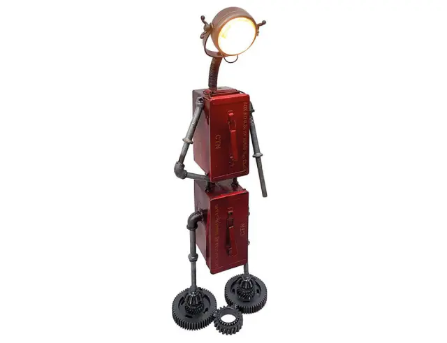 Επιδαπέδιο μεταλλικό φωτιστικό Robot (74940) με λαμπτήρα Ε27 και διαστάσεις 40x34x119cm 74940 3