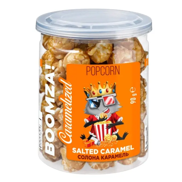 Boomza Caramel Pop Corn Royal Salted 90gr