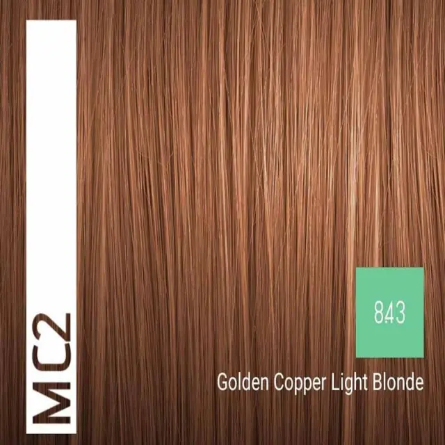 Sensus MC2 Permanent Hair Color 8.43 Golden Copper Light Blonde 100ml - (μόνιμη βαφή χωρίς αμμωνία χάλκινο ανοιχτό ξανθό ντορέ) 2