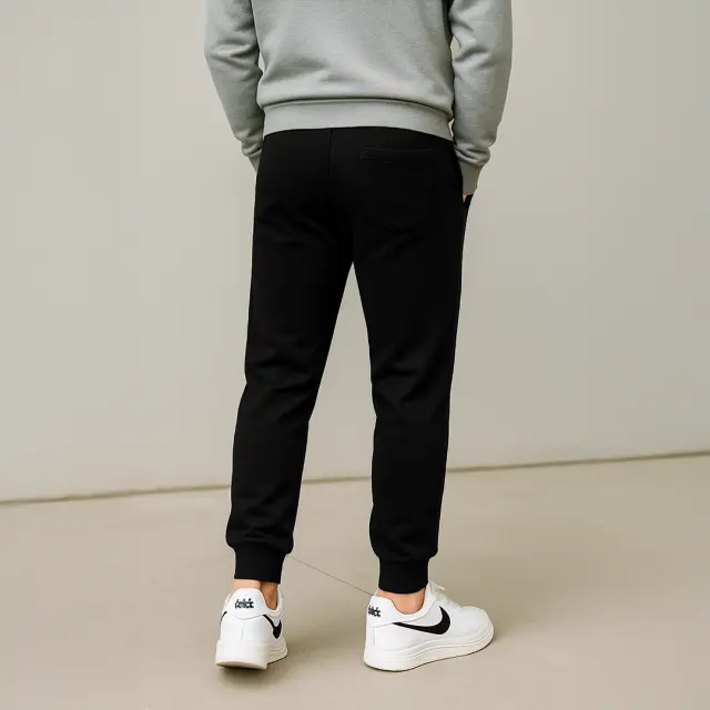 Φόρμα Noshame® Μαύρη με τύπωμα Smiley face - 612572 - XXL 2