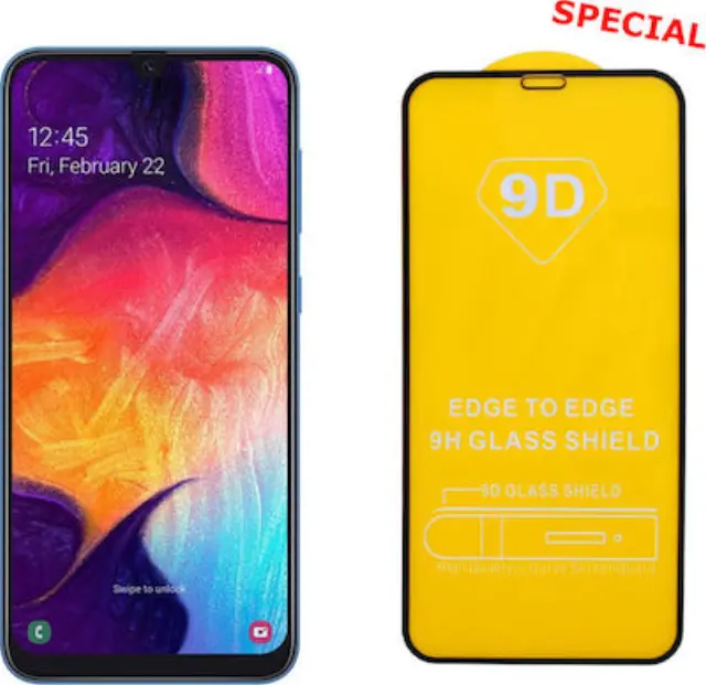TEMPERED GLASS SAMSUNG A50 2019 A505 9H 0.25mm 9D FULL GLUE