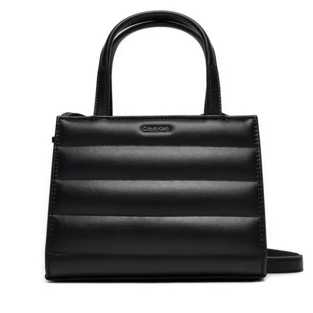 Calvin Τσάντα Line QuiL Mini Tote Μαύρο