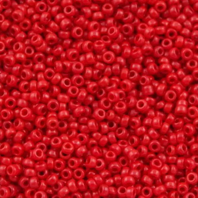 Χάντρα Miyuki Round Rocailles 11/0 - 408 - Opaque Red ~10gr