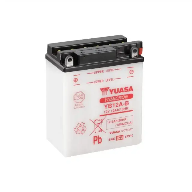 Μπαταρία Μοτοσυκλέτας YUASA YB12A-B 12V 12Ah Χ/ΥΓΡΑ