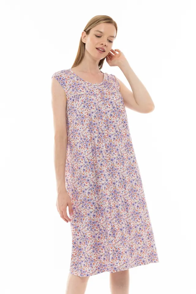 S1254 - Type - NIGHTGOWN CLASSIC VIOLETE FLOWER 2