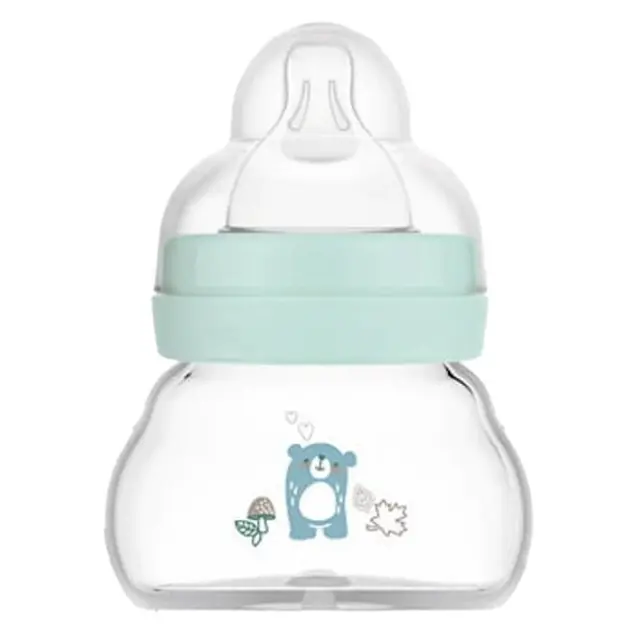 Mam Feel Good Γυάλινο Μπιμπερό Colours of Nature 0m+ Γαλάζιο, 90ml