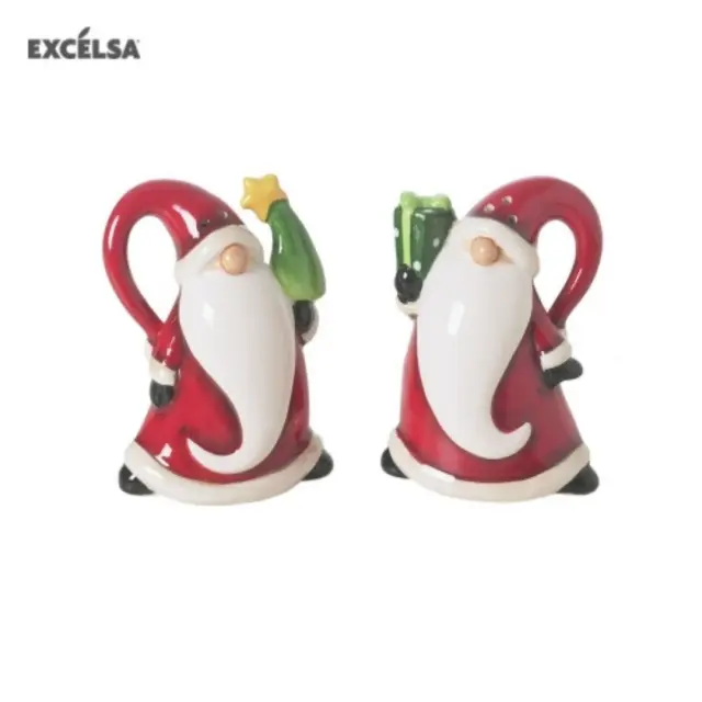Excelsa Χριστουγεννιάτικο σετ Αλατοπίπερο: Xmas Santa