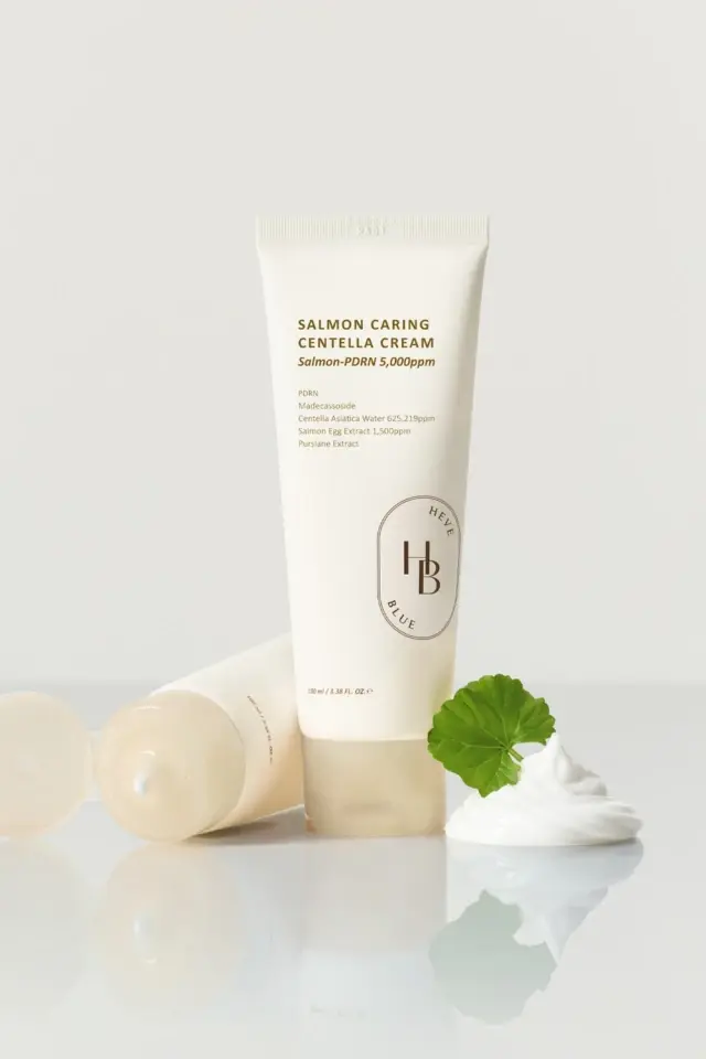 Heveblue Salmon Caring Centella Cream Ενυδατική κρέμα με PDRN Εκχύλισμα Σολομού + Centella 100ml 2