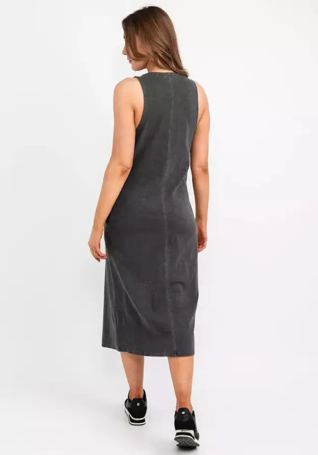 Superdry Καλοκαιρινό Midi Σεμιζιέ Φόρεμα Washed Black W8011278A-AFB 2