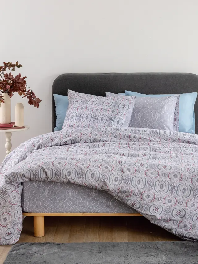 Palamaiki Σετ Σεντόνια Υπέρδιπλα Flannel Beauty 240x265 FB0253 Χωρίς Λάστιχο