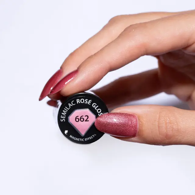 Semilac Ημιμόνιμο Βερνίκι 662 Rosé Gloss 7ml 2