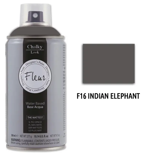 Χρώμα κιμωλίας σε σπρέι Fleur Chalky Spray 300ml, Indian Elephant