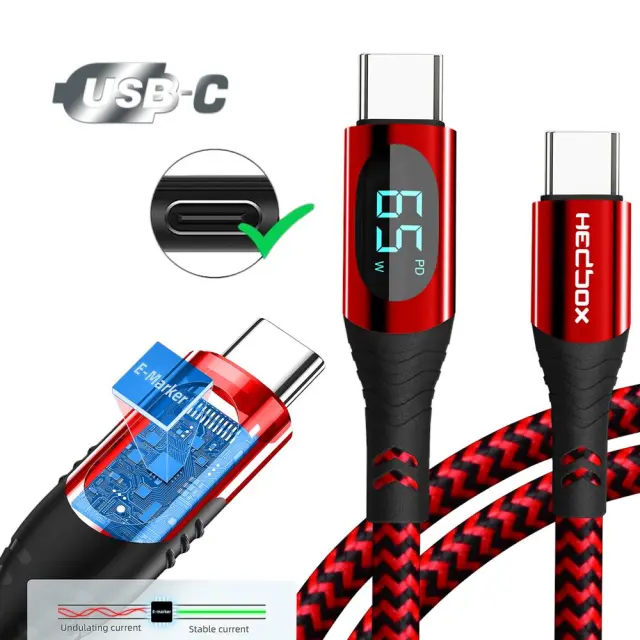 HedBOX RPC-D65W Καλώδιο USB-C LCD 2