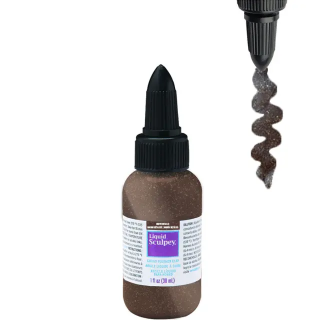 Υγρός Πολυμερικός Πηλός Sculpey Brown Metallic - 30ml