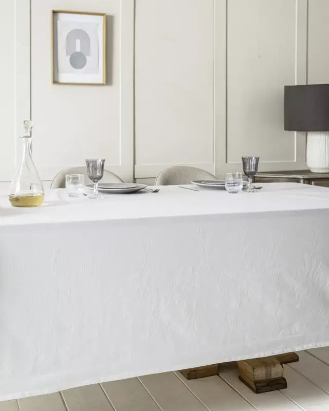 Τραπεζομάντηλο Lillian - Off White Λευκό Τραπεζομάντηλο 160x265