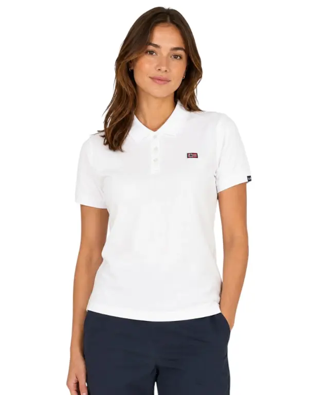 Norway Nautical School - Γυναικείο Μπλουζάκι Polo 858710-WHITE Λευκό 3