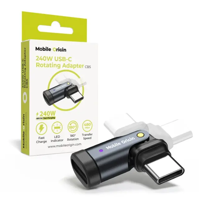 Mobile Origin 240W USB-C Rotation Adapter CB5