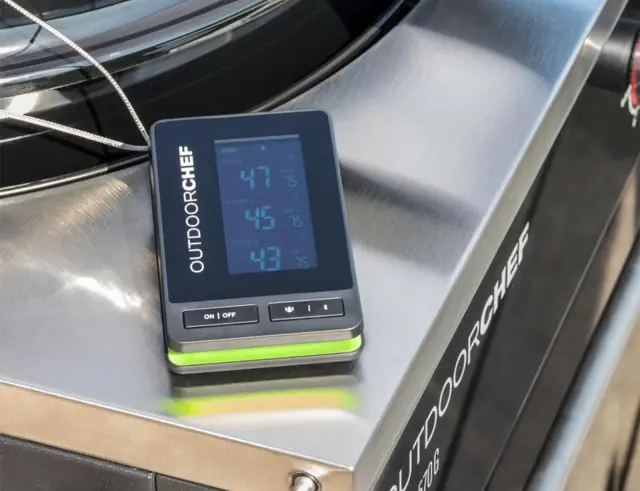 Θερμόμετρο BBQ Outdoorchef Gourmet Check Pro αδιάβροχο, με δύο ακίδες, Bluetooth και διαστάσεις 12.5x8x5cm14.491.37 2