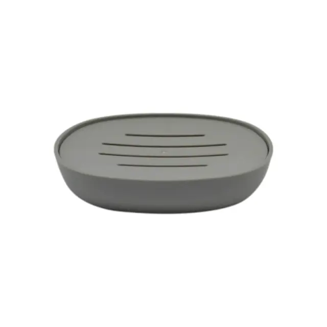 Σαπουνοθήκες μπάνιου πλαστικές - Σετ 9pcs - Grey - 21592