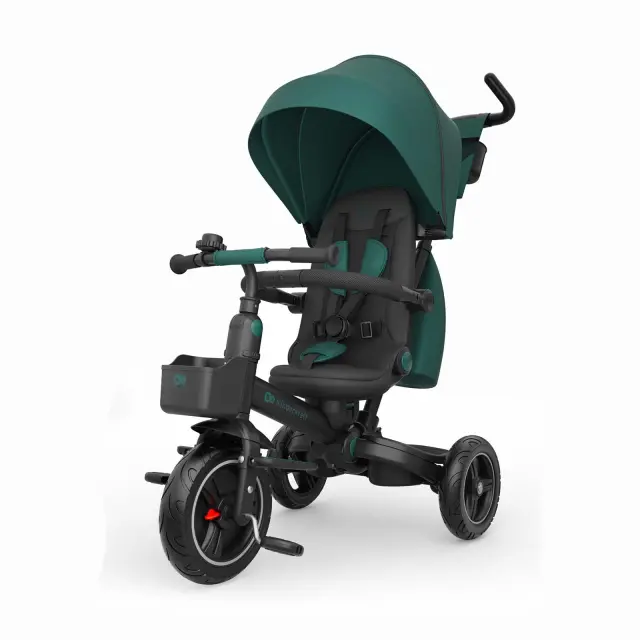 Kinderkraft Spinstep 2 Plus Αναδιπλούμενο Τρίκυκλο Ποδήλατο 6 σε 1 Green 9+ Μηνών