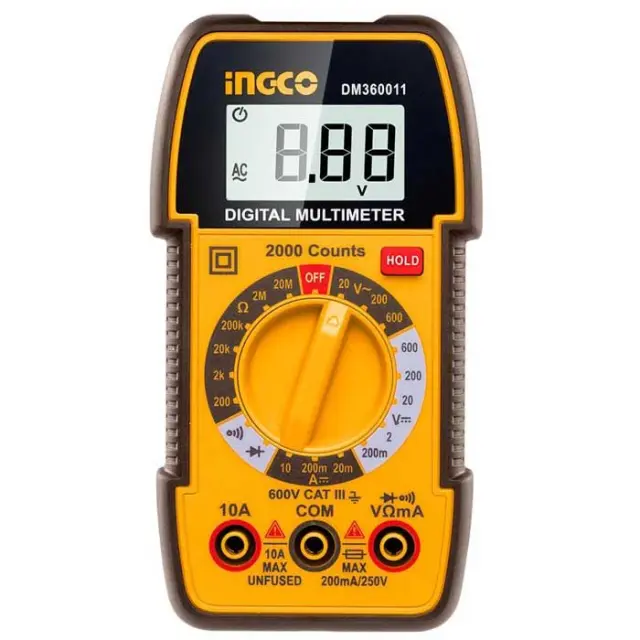 ΠΟΛΥΜΕΤΡΟ ΨΗΦΙΑΚΟ 600V INGCO DM360011