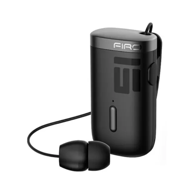 Firo H18 In-ear Bluetooth Handsfree Ακουστικό Πέτου Μαύρο