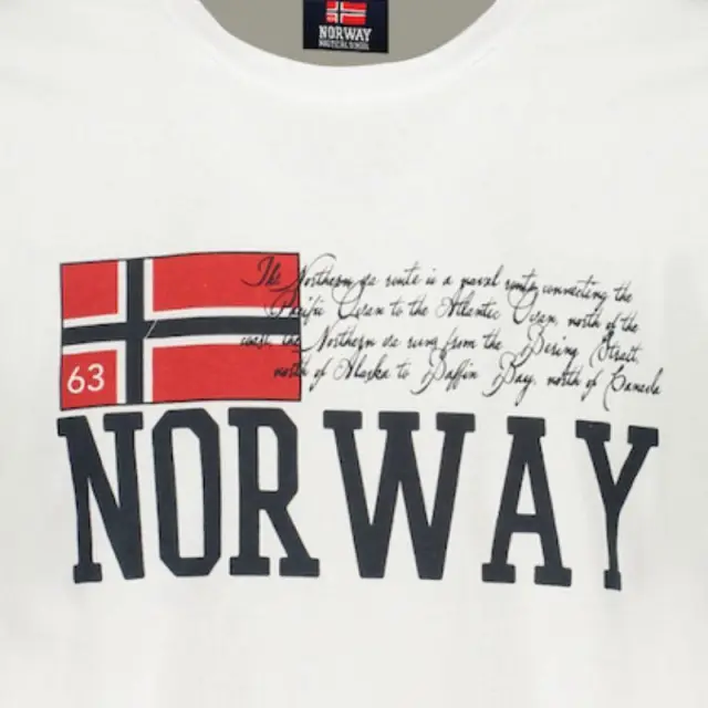 Norway Nautical School - Ανδρικό T-shirt Κοντομάνικο 846020-WHITE Λευκό - XL 3