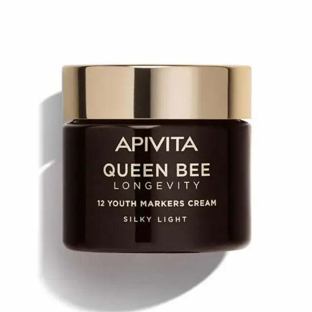 Apivita | Queen Bee Longevity Light Day Cream Ελαφριά Βελούδινη Κρέμα Για Δράση Σε 12 Δείκτες Νεότητας | 50ml