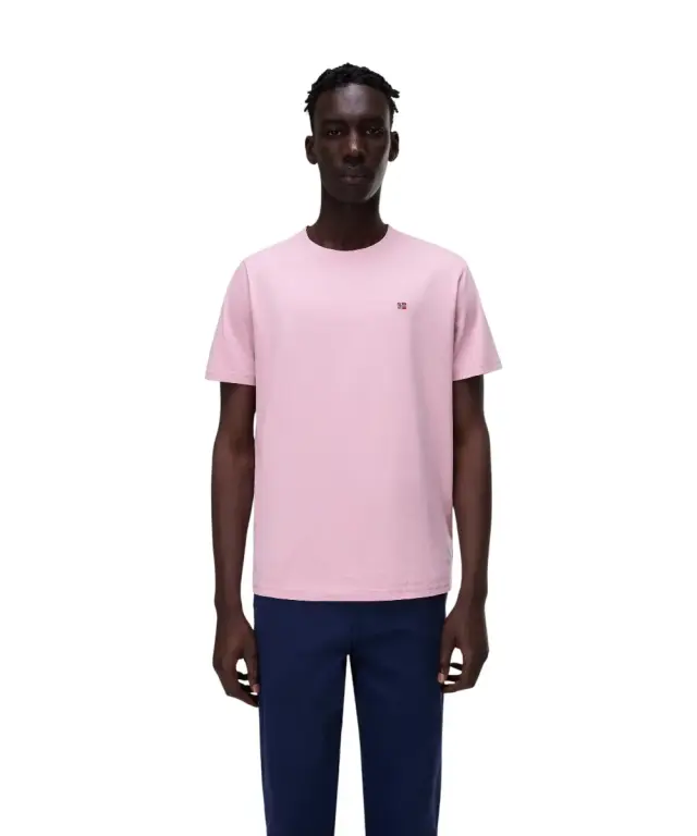 Napapijri - Ανδρικό T-shirt Salis Ss Sum Regular Fit NP0A4H8D-P1T Ροζ - S
