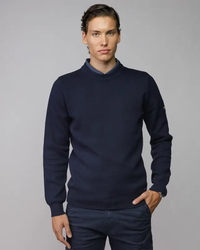 Devergo Ανδρικό Πλεκτό 6031 – Navy Blue - XL