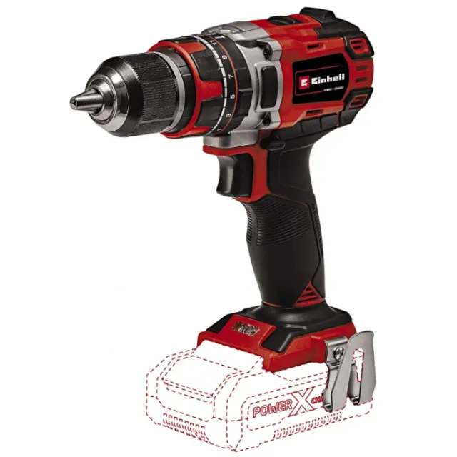 Einhell 4513942 - Δραπανοκατσάβιδο Μπαταρίας Κρουστικό Brushless TE-CD 18/50 Li-i BL (Xωρίς Μπαταρία + Φορτιστή) + Κλιπ Ζώνης
