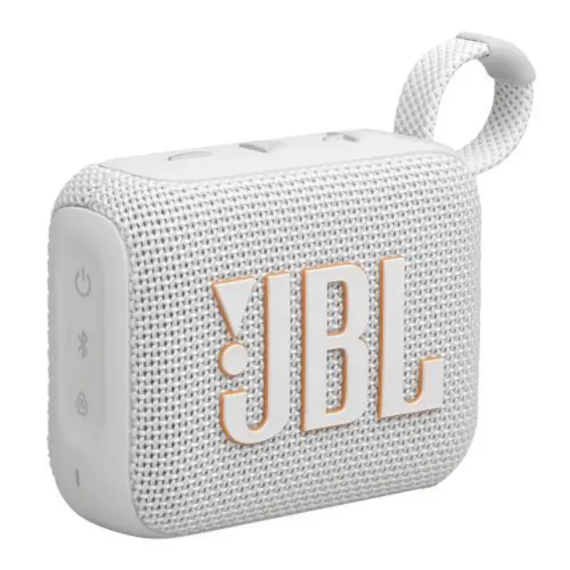 JBL Go 4 Bluetooth Wireless Speaker White EU (JBLGO4WHT)