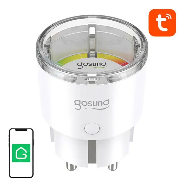 Gosund Μονή Εξωτερική Πρίζα Ρεύματος Wi-Fi Λευκή (SP111) (GOSSP111)