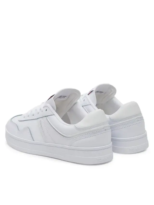 Tommy Hilfiger - Γυναικεία Δερμάτινα Sneakers The Greenwich EN0EN02794-YBS Λευκό 3