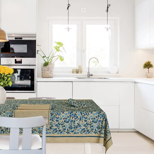 DAS HOME ΤΡΑΠΕΖΟΜΑΝΤΗΛΟ 140Χ220 0723 ΜΠΕΖ, ΜΠΛΕ 2