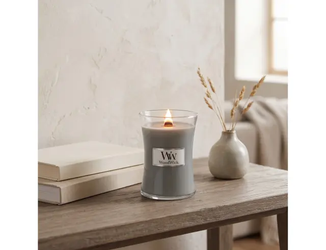 Αρωματικό Κερί WoodWick με διάρκεια καύσης έως 30 ώρες και άρωμα Fireside98106E