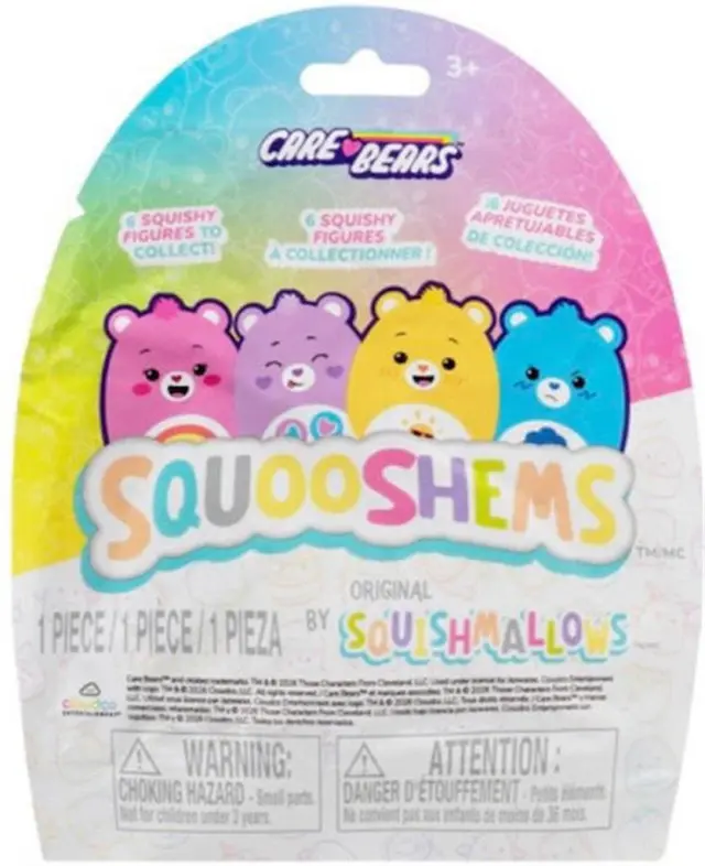 Squishmallows-Squooshems Care Bears - Blind Σακουλάκι με Ζουληχτή Φιγούρα 6εκ.(6 σχέδια)1τμχ / JWSS0058 (Jazwares)