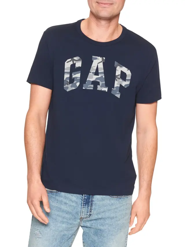Μπλε Camo arch logo Μπλούζα tapestry navy