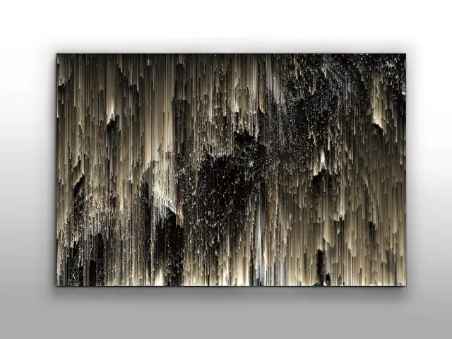 Aurora Boreal 599162 – Εκτυπωμένη Φωτογραφία 180x120 cm σε Tempered Glass Άσπρο Εκρού Μαύρο Πράσινο Χρυσό 2